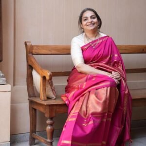 A Pink Classic Bridal Kanjeevaram